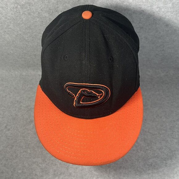 Arizona‎ Diamondbacks Hat New Era 59 Fifty Fitted 7 3/8 Black Wool Blend READ - Picture 4 of 14